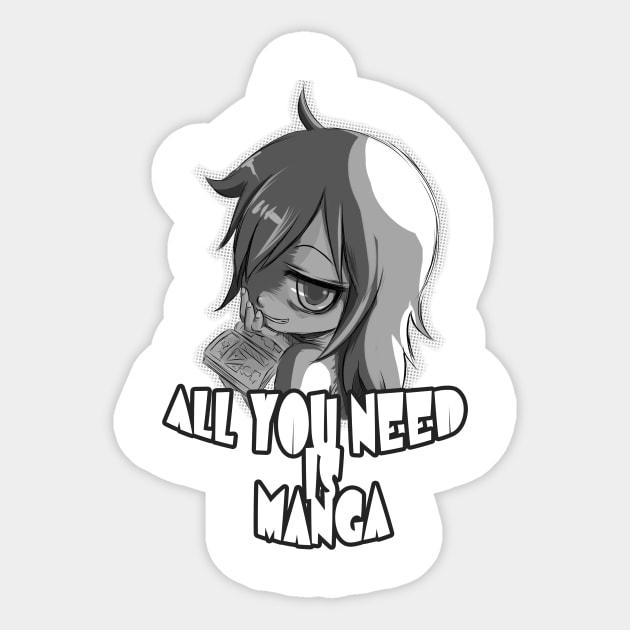 Watamote Sticker by PsychoDelicia